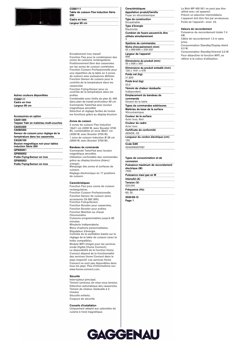Imagen de la primera página del manual del dispositivo CI290111