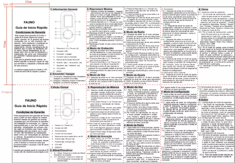 Page 1 de la notice Manuel utilisateur Sunstech Fauno CL