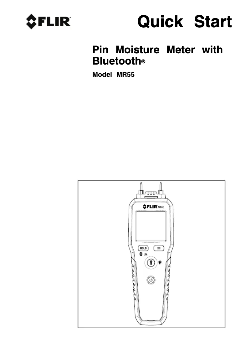 Page n°1 - Guide de démarrage rapide FLIR MR55