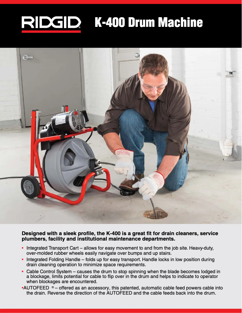 Page n°1 - Catalogue Ridgid K-400