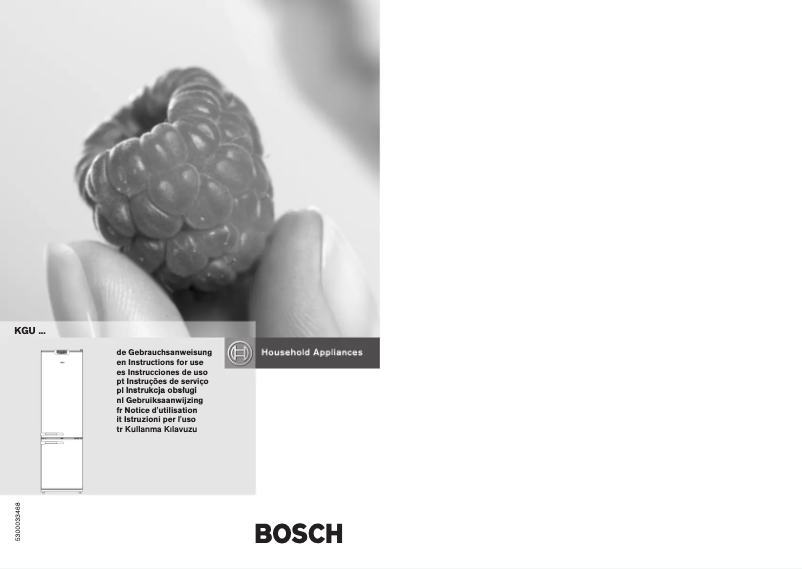 Page n°1 - Manuel utilisateur Bosch KGU44193