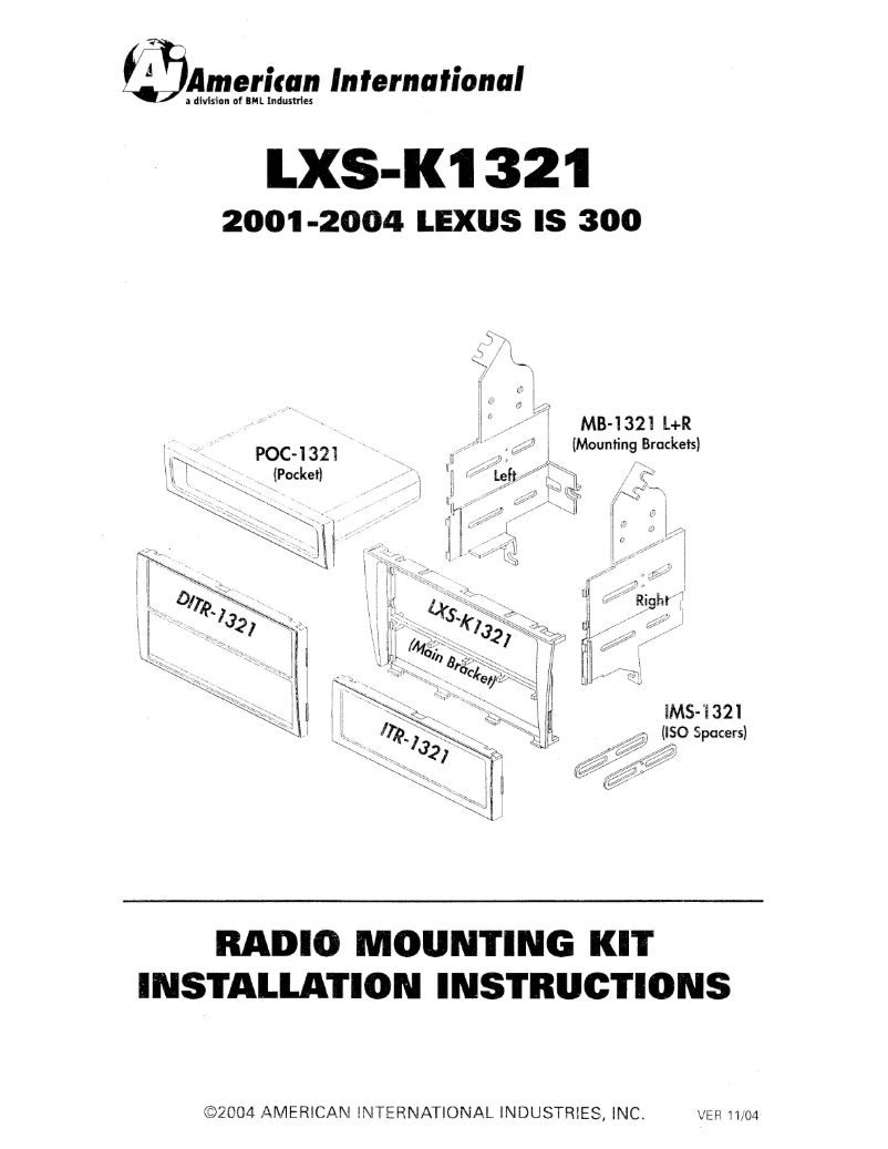 Page 1 de la notice Manuel utilisateur American International LXSK1321