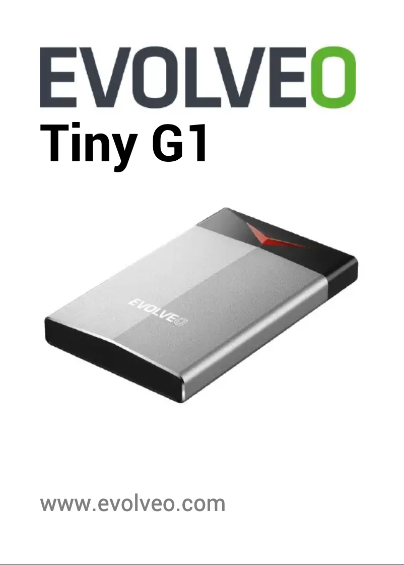 Page 1 de la notice Manuel utilisateur Evolveo Tiny G1