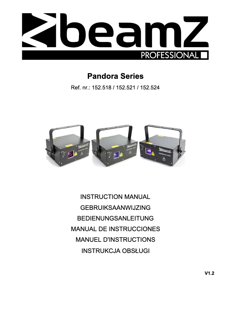 Image de la première page du manuel de l'appareil Pandora 600