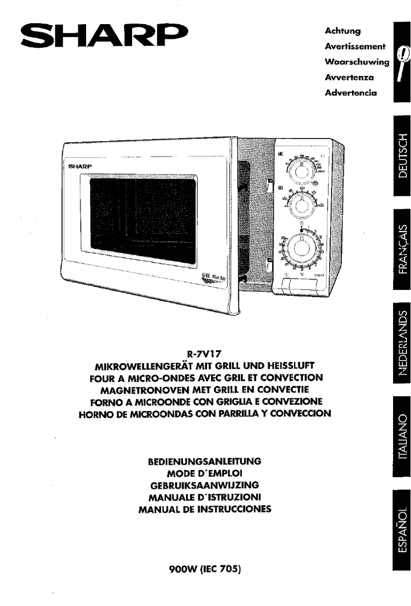 Page 1 de la notice Manuel utilisateur Sharp R7V17