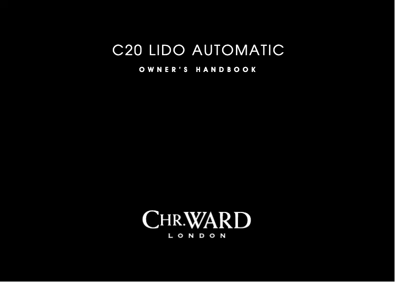 Image de la première page du manuel de l'appareil C20 Lido