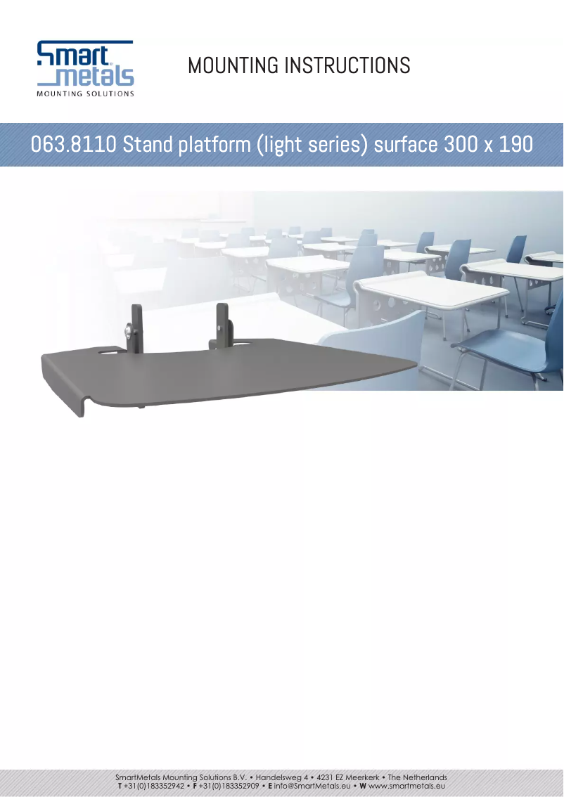 Page 1 de la notice Manuel utilisateur SmartMetals 063.8110