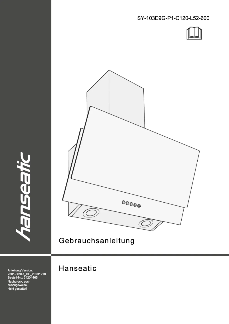 Imagen de la primera página del manual del dispositivo SY-103E9G-P1-C120-L52-600