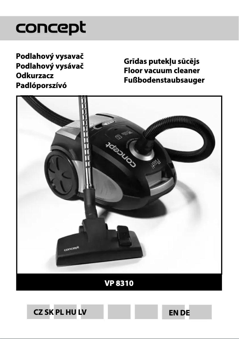 Image de la première page du manuel de l'appareil VP-8310