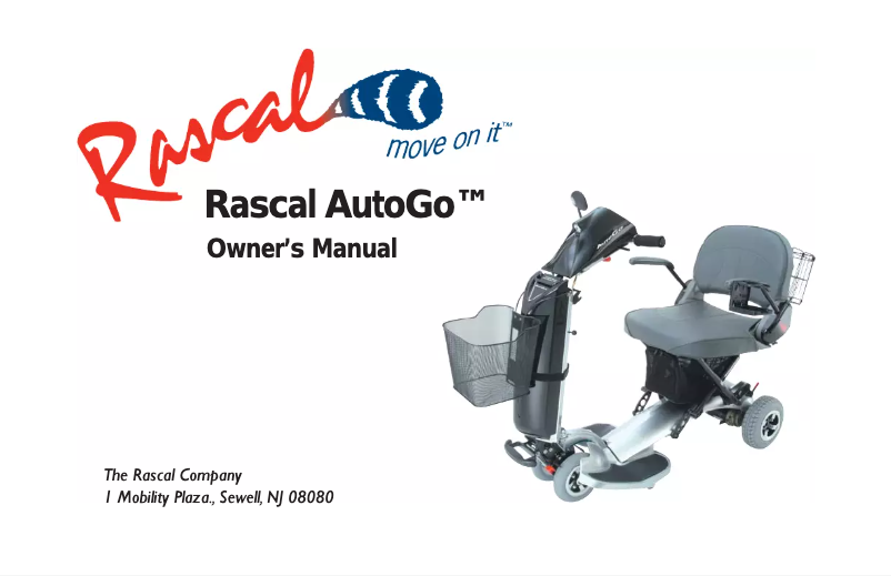 Page 1 de la notice Manuel utilisateur Rascal AutoGo 555