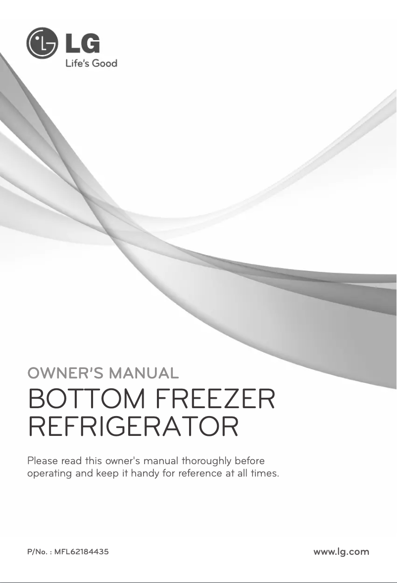 Page 1 de la notice Manuel utilisateur LG GR-D907SL