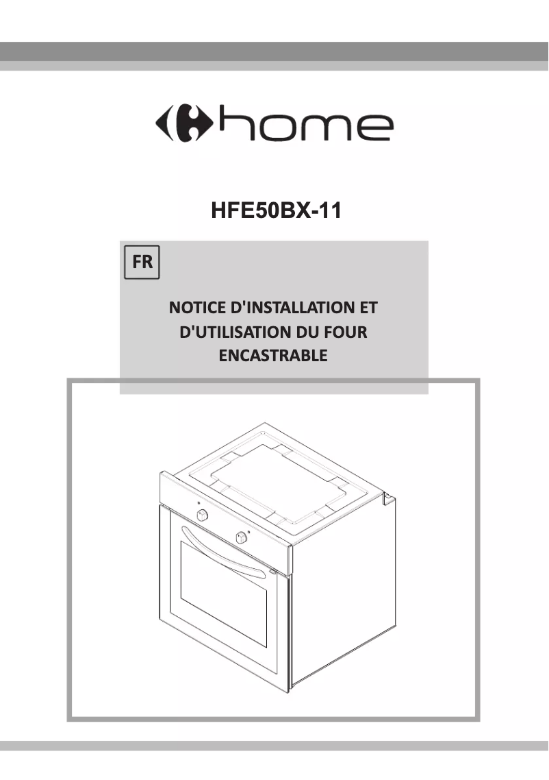 Image de la première page du manuel de l'appareil HFE50BX11