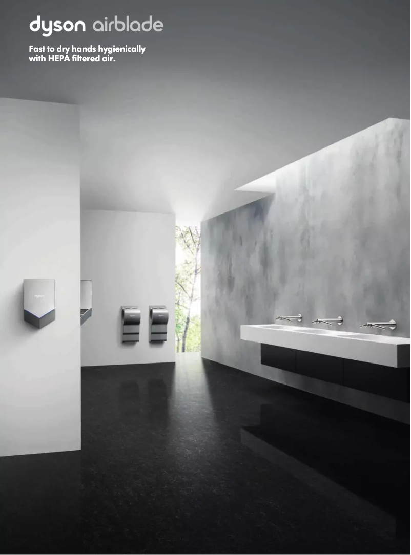 Page 1 de la notice Brochure Dyson Airblade V AB12