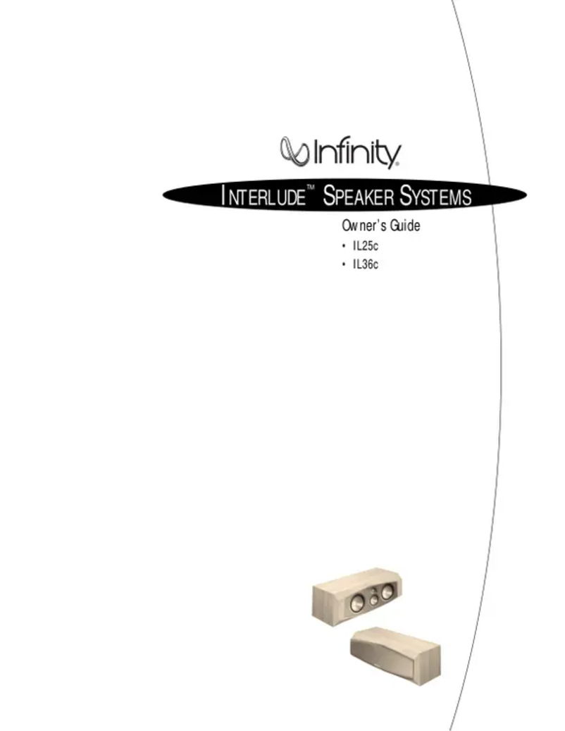 Page n°1 - Manuel utilisateur Infinity Interlude IL 36C