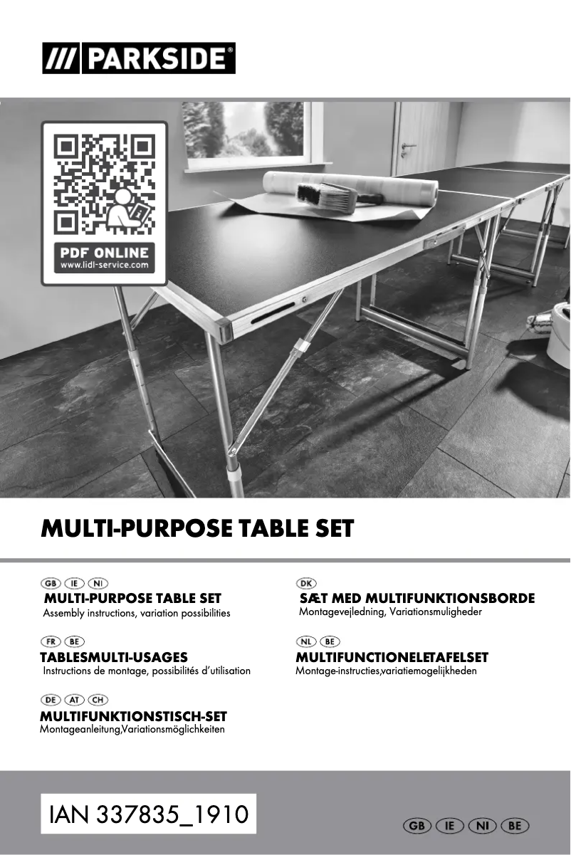 Page 1 de la notice Manuel utilisateur Parkside HG04967