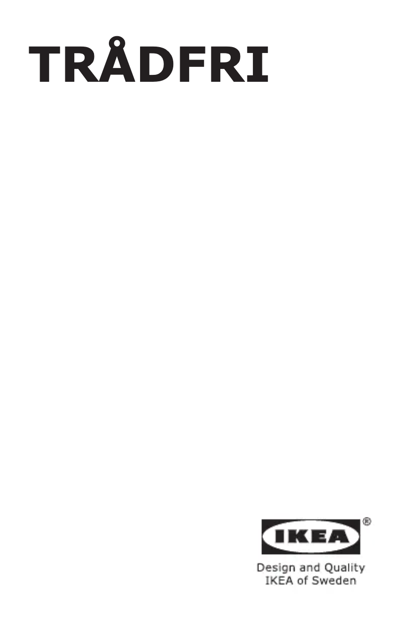 Page 1 de la notice Manuel utilisateur Ikea TRÅDFRI 605.670.09