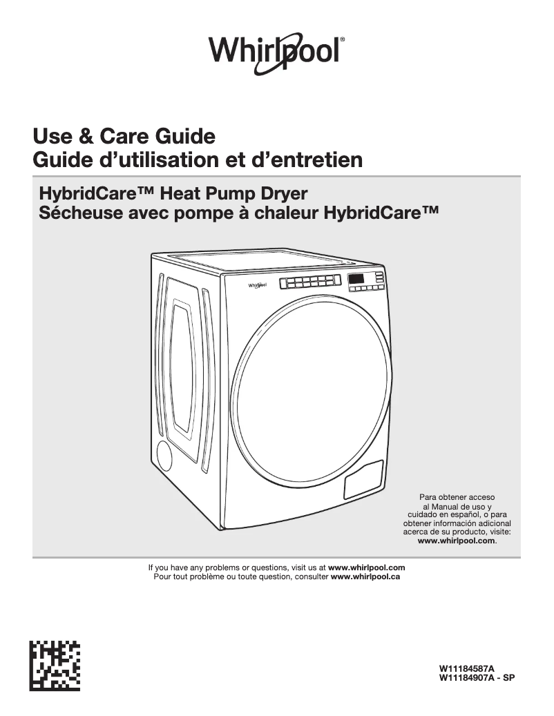 Página 1 del manual Manual de uso y mantenimiento Whirlpool WHLAUWHD560CHW