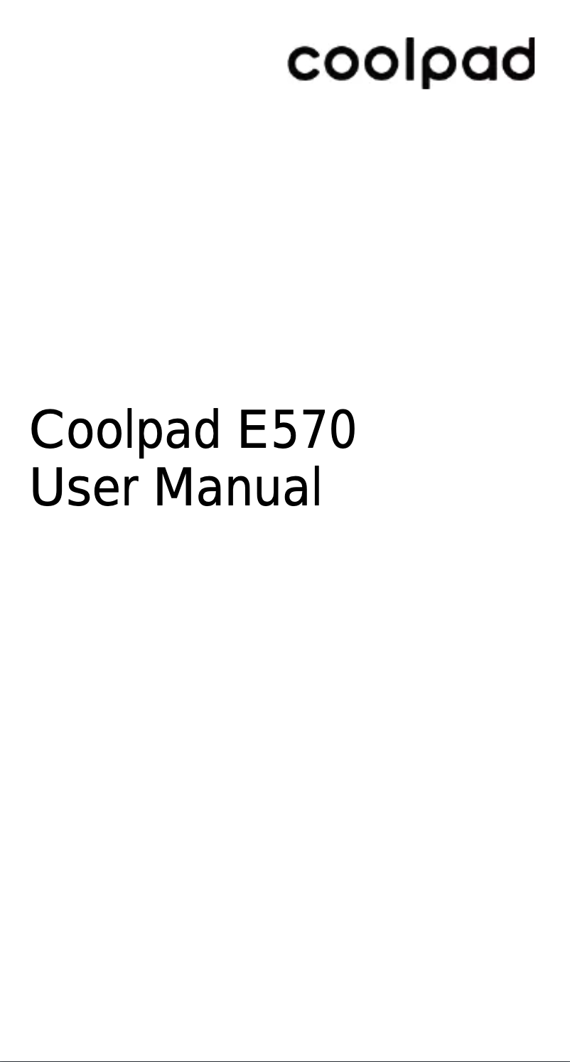 Page 1 de la notice Manuel utilisateur Coolpad E570