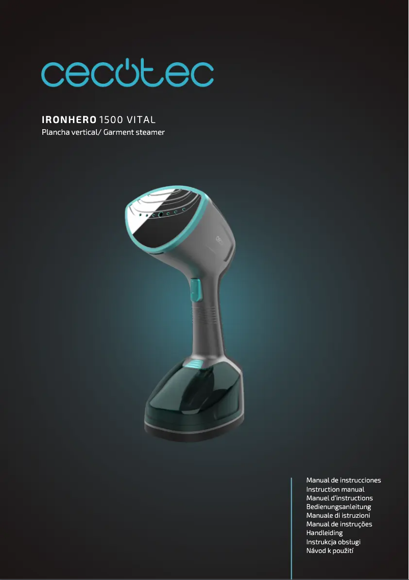 Página 1 del manual Manual de usuario Cecotec IronHero 1500 Vital