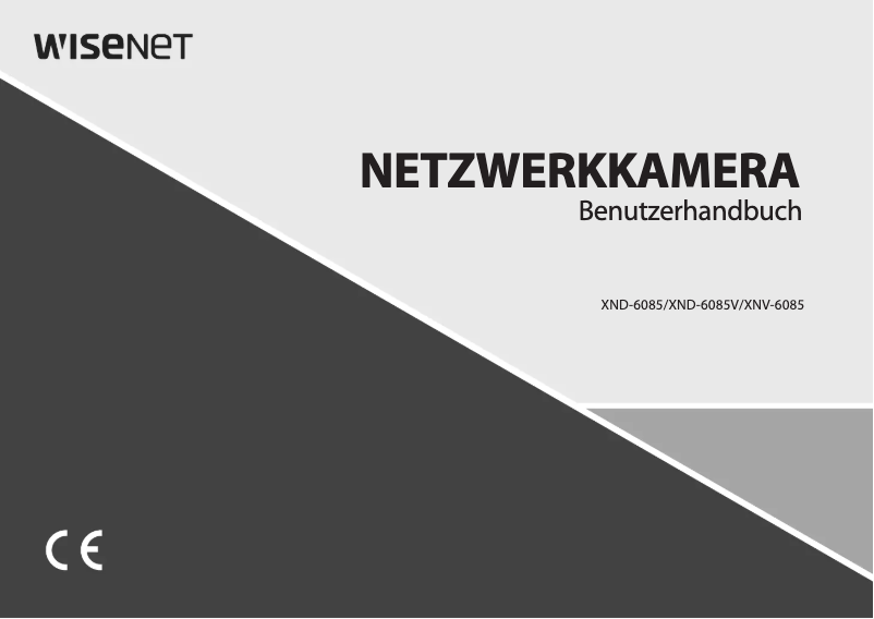 Page n°1 - Manuel utilisateur Wisenet XNV-6085