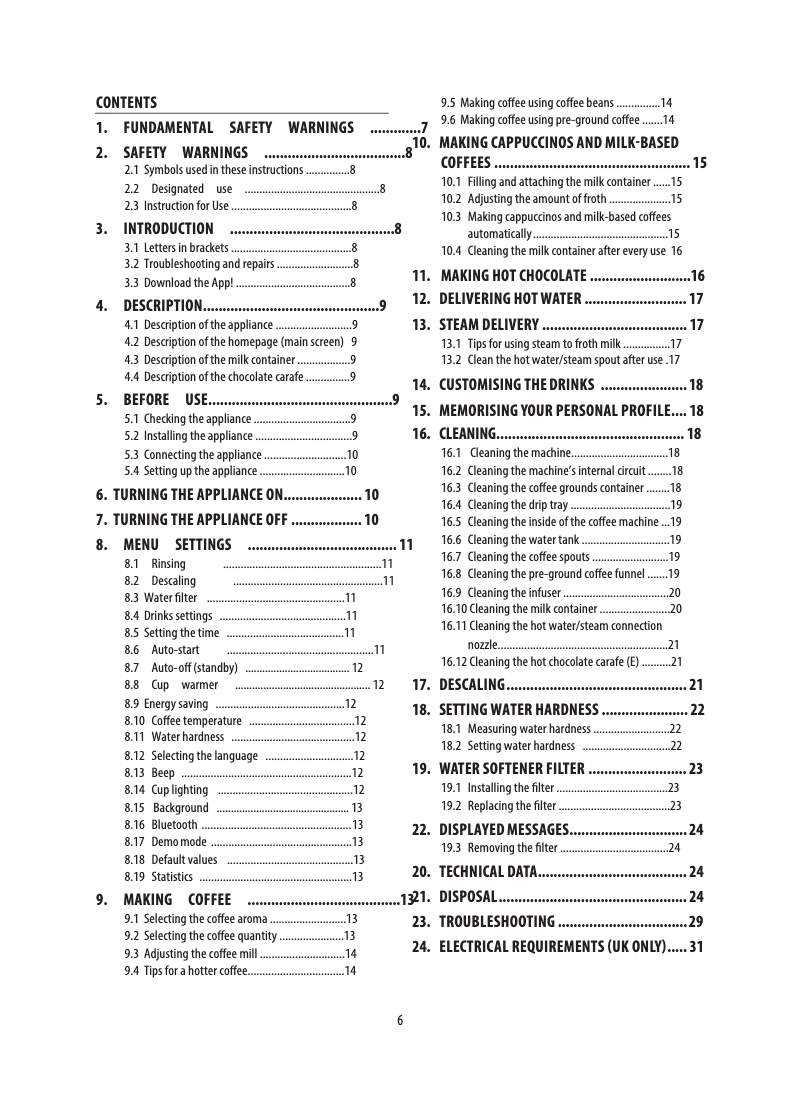 Page n°1 - Manuel utilisateur DeLonghi Prima Donna Elite ECAM 656.75