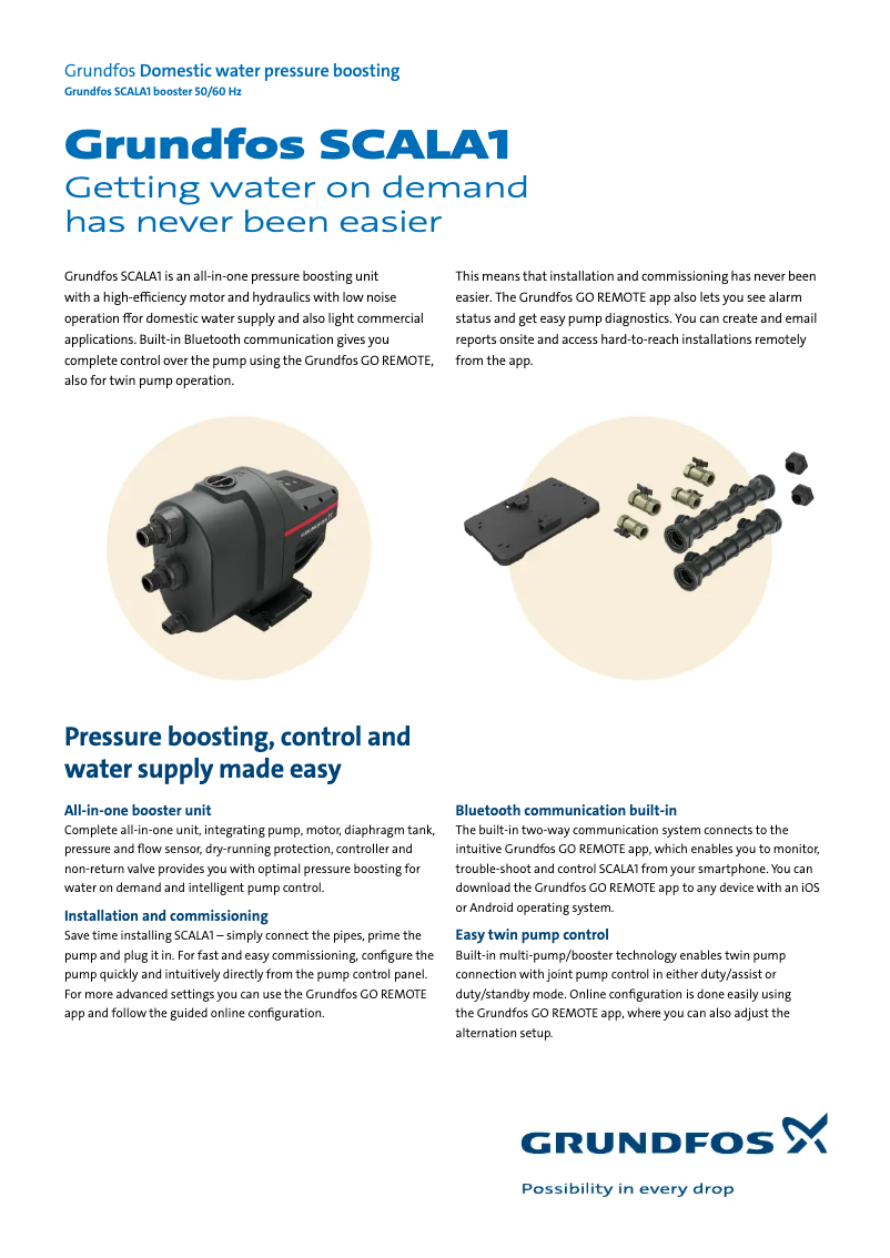 Page n°1 - Brochure Grundfos SCALA1