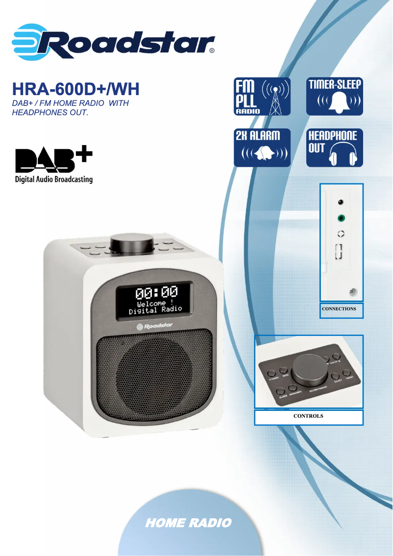 Page 1 de la notice Fiche technique Roadstar HRA-600D+