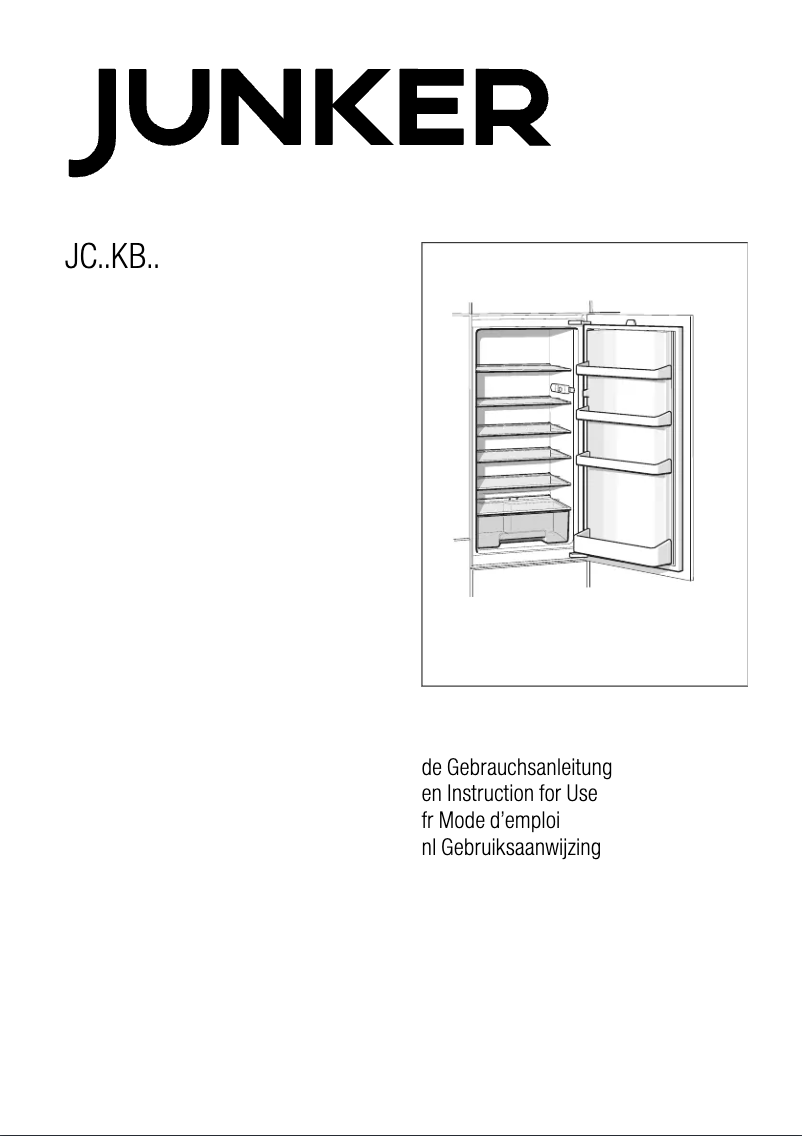 Page n°1 - Manuel utilisateur Junker JC30KB30