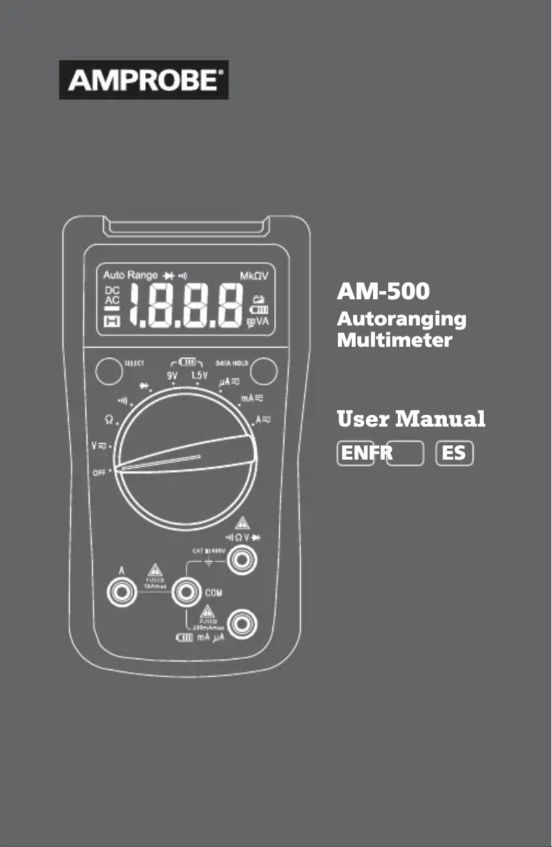 Página 1 del manual Manual de usuario Amprobe AM-500