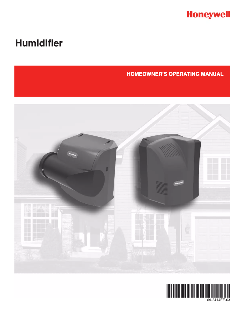 Page 1 de la notice Manuel utilisateur Honeywell TrueEASE HE200