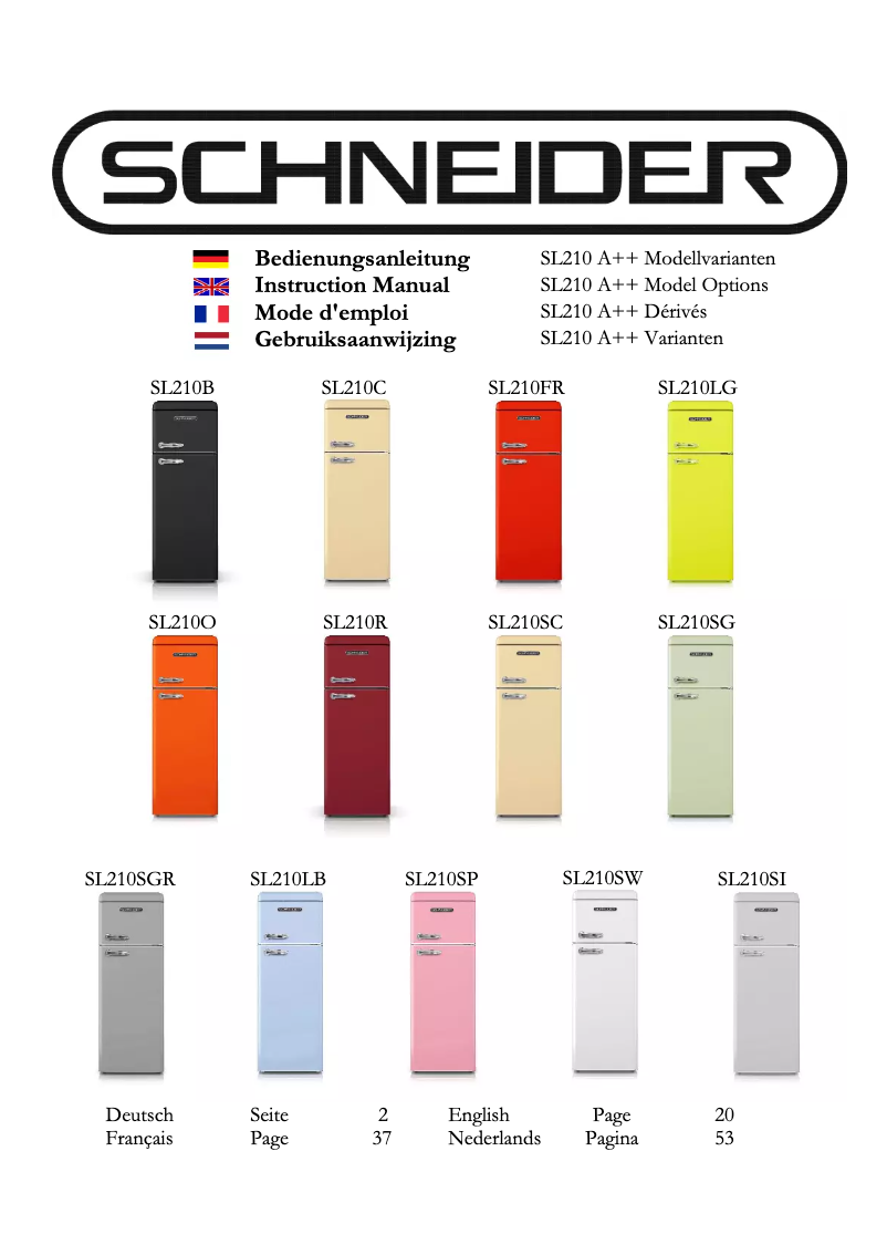 Page 1 de la notice Manuel utilisateur Schneider SL210LB