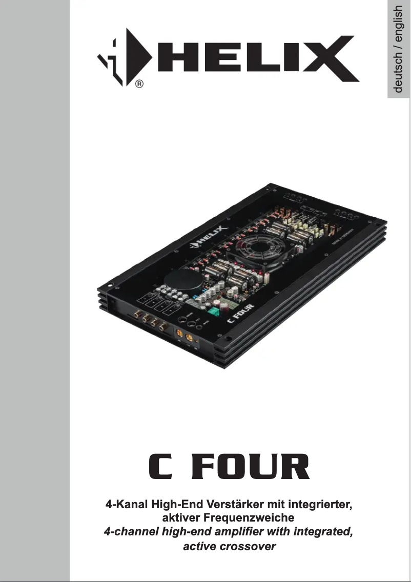 Page n°1 - Manuel utilisateur Helix C FOUR