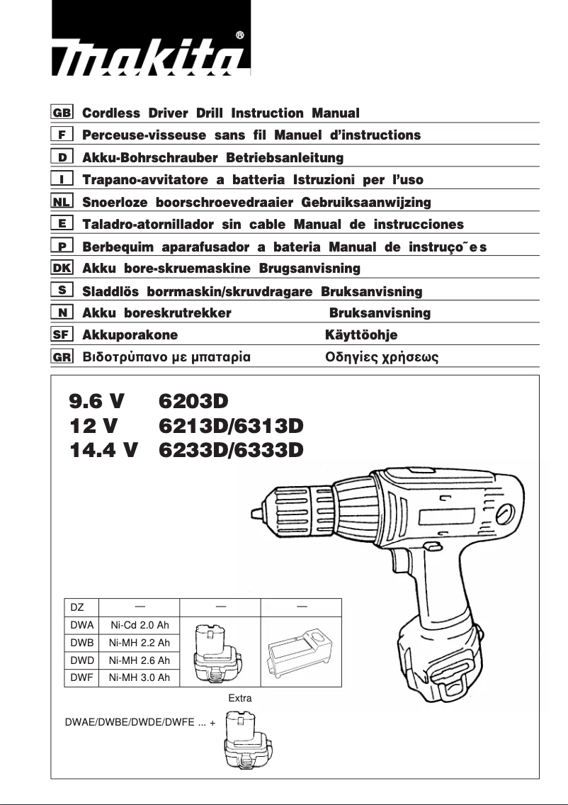 Image de la première page du manuel de l'appareil 6213D
