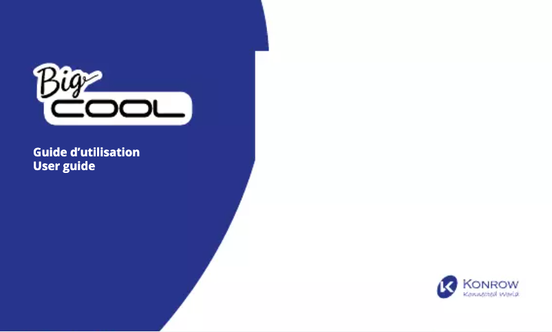 Página 1 del manual Manual de usuario Konrow Big Cool