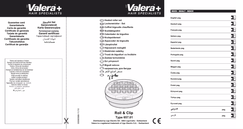 Page 1 de la notice Manuel utilisateur Valera Roll & Clip 657.01