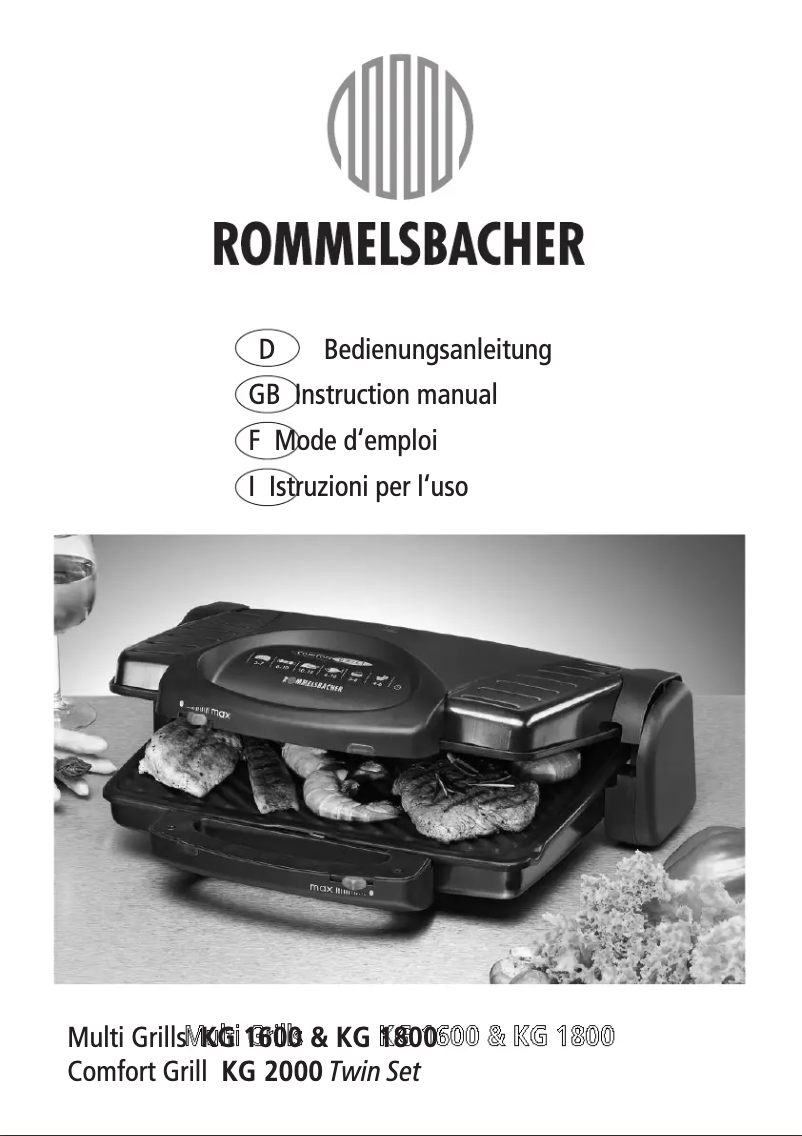 Página 1 del manual Manual de usuario Rommelsbacher KG 1600