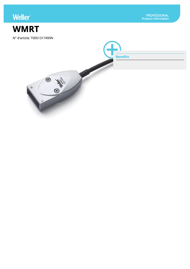 Image de la première page du manuel de l'appareil WMRT