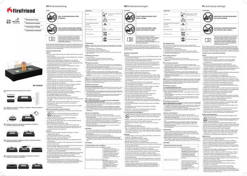Page n°1 - Manuel utilisateur TriStar DF-6500JU