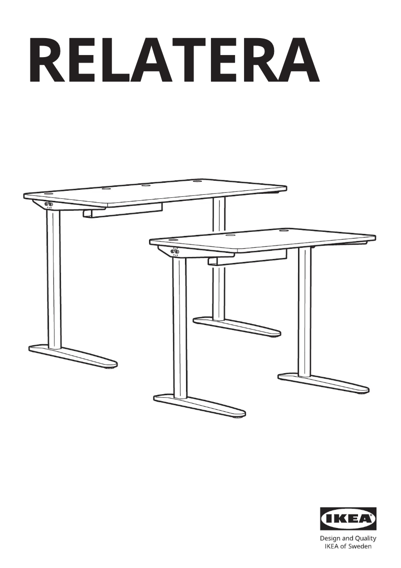 Image de la première page du manuel de l'appareil RELATERA 105.403.19