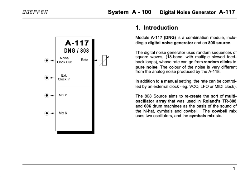 Imagen de la primera página del manual del dispositivo A-117