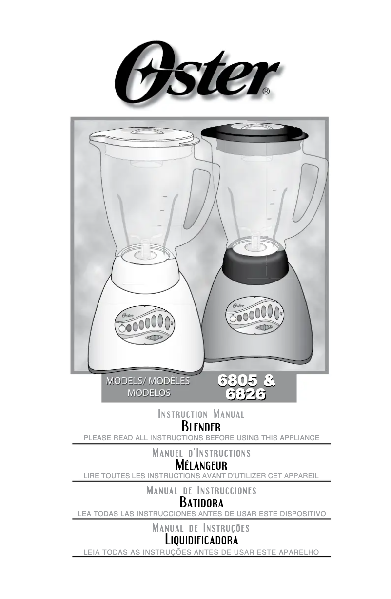 Image de la première page du manuel de l'appareil 6805