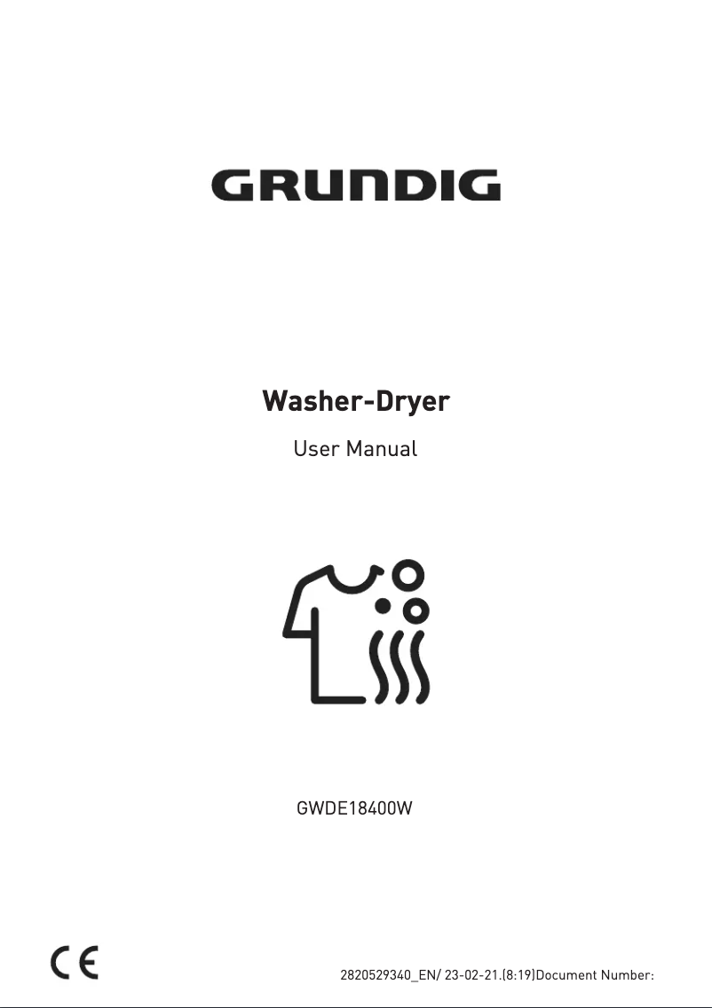 Page 1 de la notice Manuel utilisateur Grundig GWDE18400W