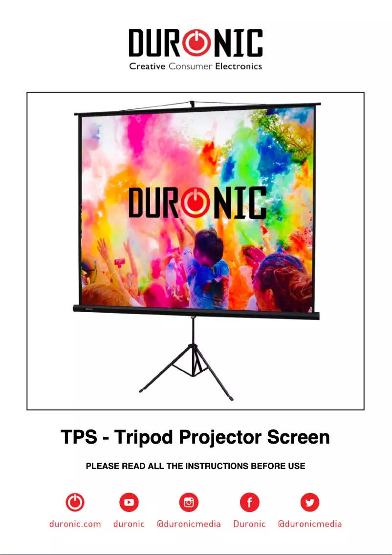 Page 1 de la notice Manuel utilisateur Duronic TPS