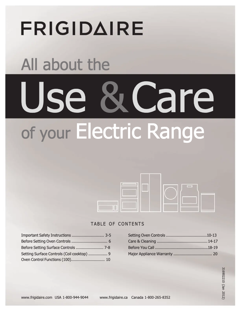 Página 1 del manual Manual de usuario Frigidaire LFEF3011LB