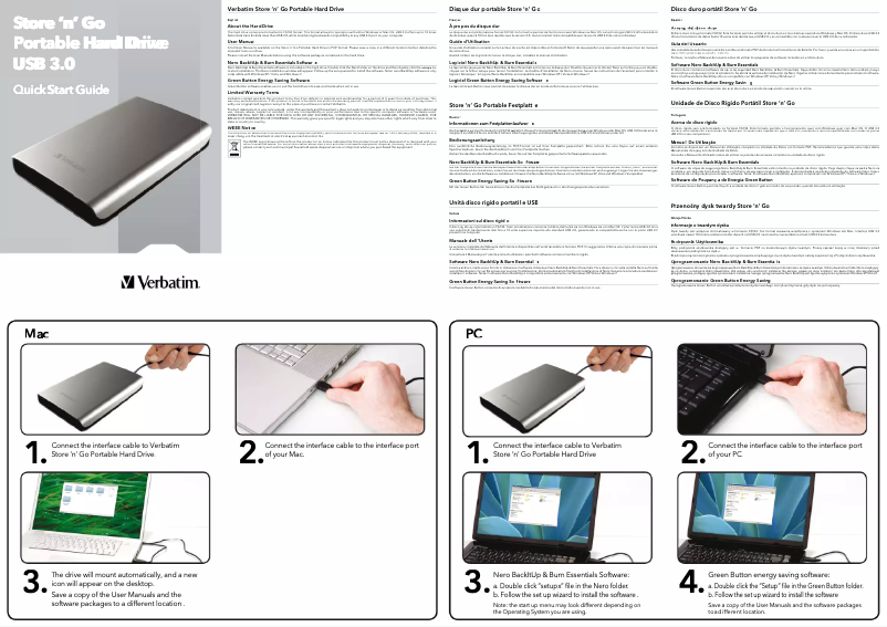 Image de la première page du manuel de l'appareil Store'n'Go