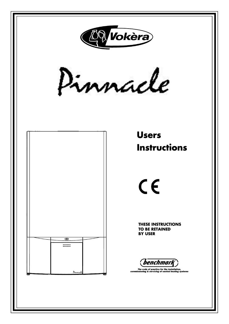 Page 1 de la notice Manuel utilisateur Vokèra Pinnacle