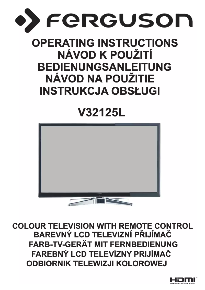 Page 1 de la notice Manuel utilisateur Ferguson V32125L