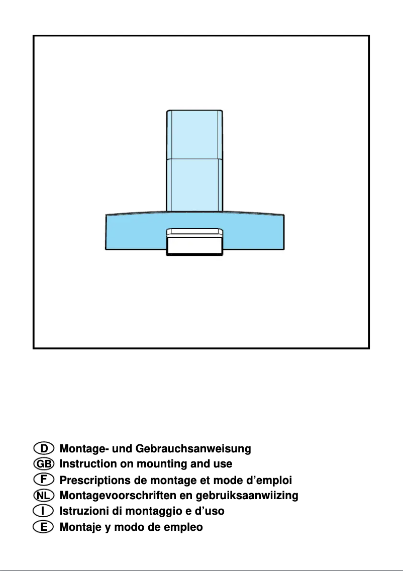 Page 1 de la notice Manuel utilisateur Elica Glacier