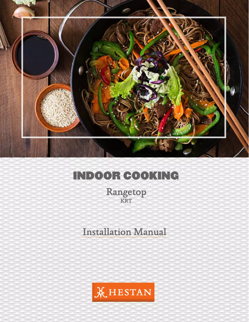 Page 1 de la notice Guide d'installation Hestan KRT364GDNGBG