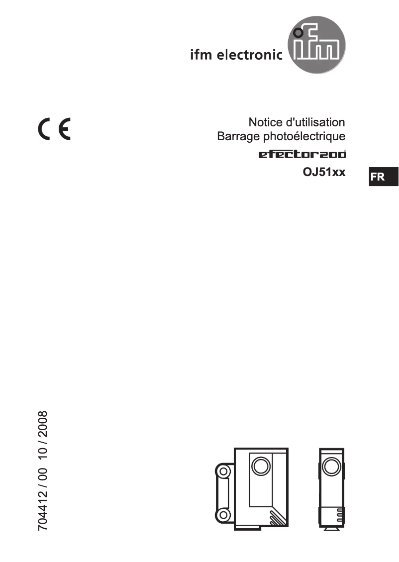 Page 1 de la notice Manuel utilisateur IFM OJ5134